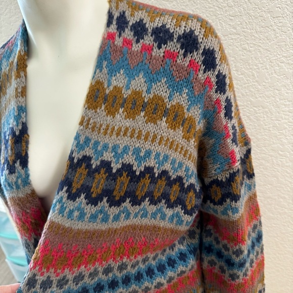 Cienna Knit Open Front mohair Cardigan Granola Girl Style NWT - Picture 2 of 5